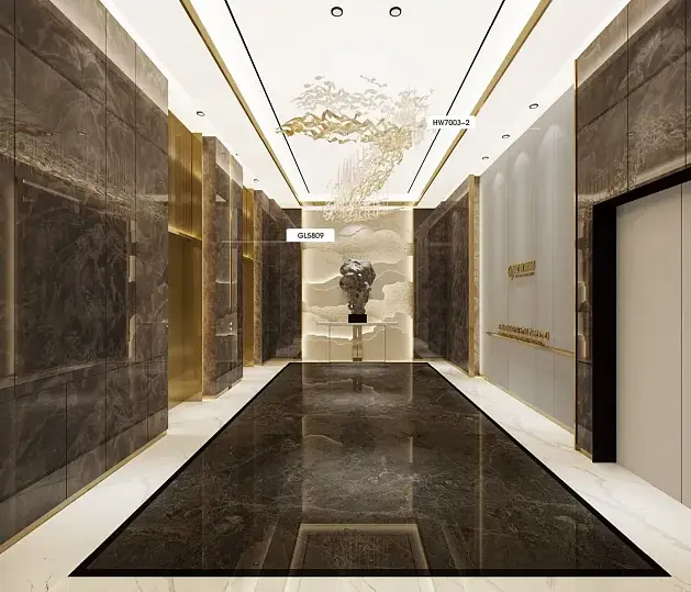 Mármore non autoadhesivo PVC/PET Film