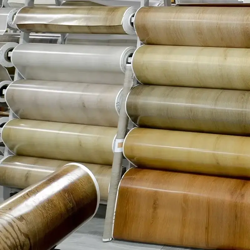 Films de decoración de cores PVC para laminar nos pisos WPC