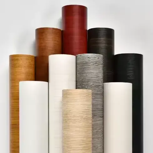 Vacume Press Wood Wood Grain PVC Heat Shrink Film