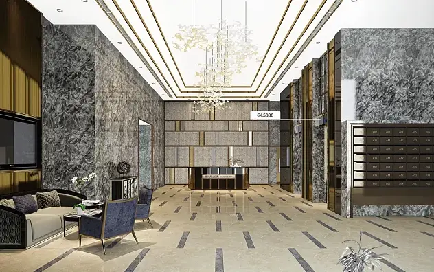 Pantalón decorativo do panel de parede PVC/PET